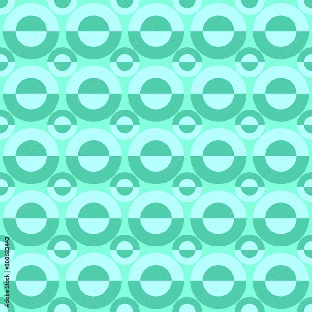 Poster abstract seamless circle pattern background - vector graphic