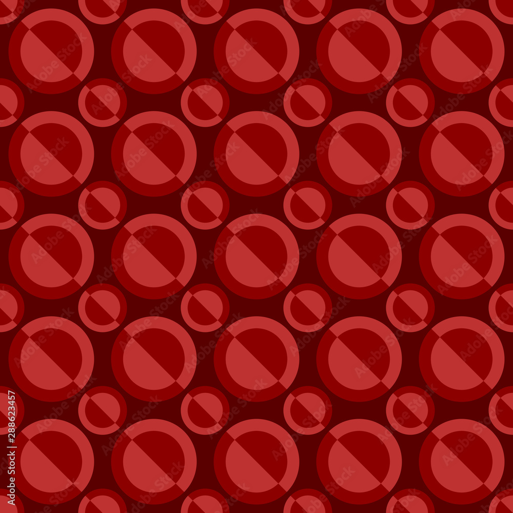 Poster seamless abstract circle pattern design background - colored vector graphic