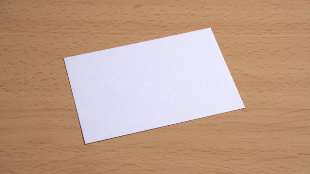 Tarjeta comerciales en blanco