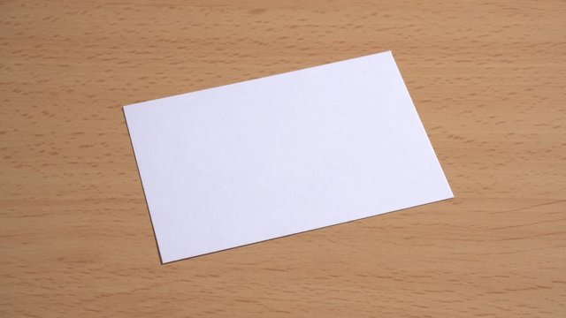 Tarjeta comerciales en blanco