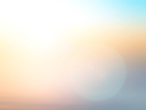 Abstract blurred nature sunset background