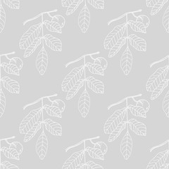 abstract seamless floral pattern Walnut