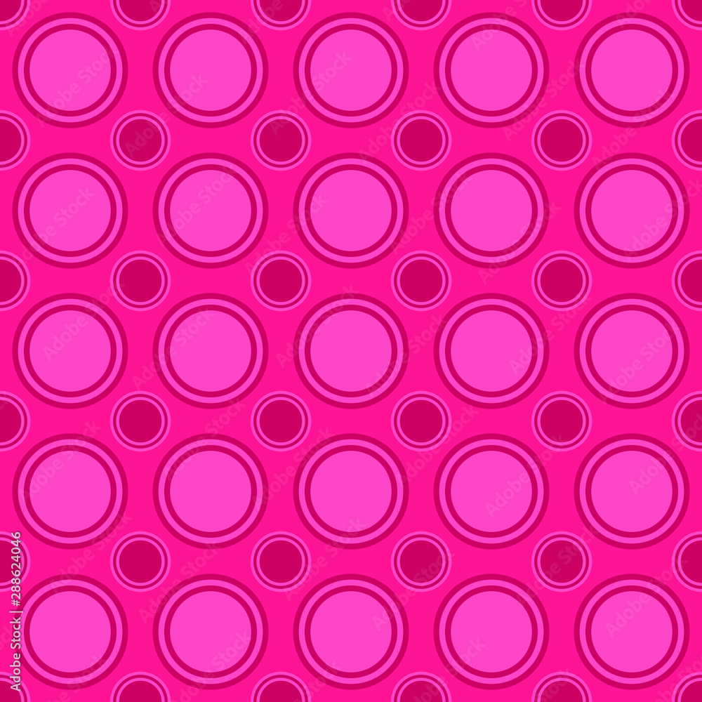 Aufkleber abstract seamless circle pattern background design - colored vector graphic