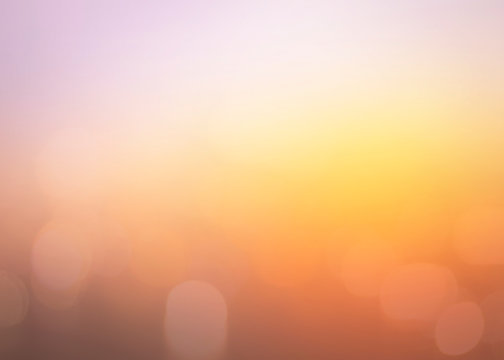 Abstract Blurred Sky And Sea Sunset Background