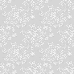 abstract floral seamless pattern with flowers