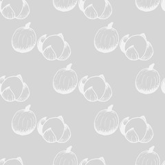 Tropical fruit longan seamless pattern