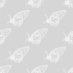 seamless vector pattern with butterflies