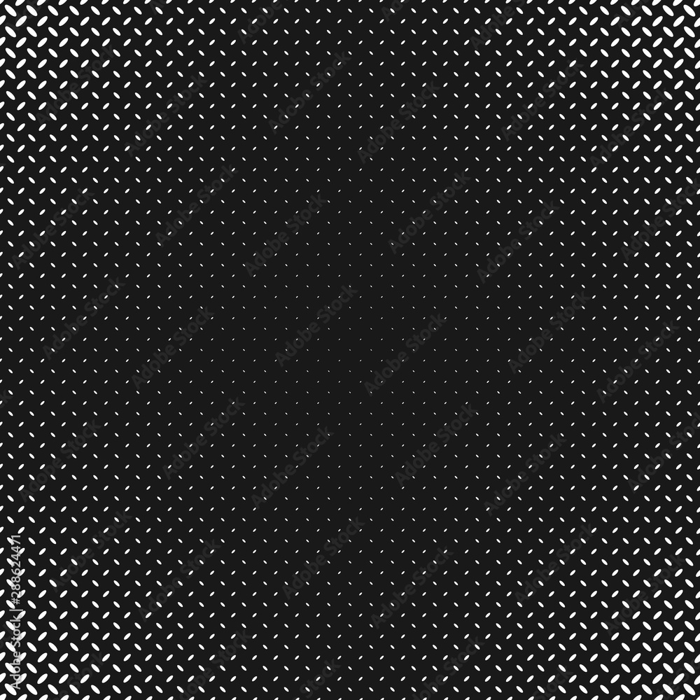 Aufkleber monochrome geometric halftone ellipse pattern background design - abstract vector illustration