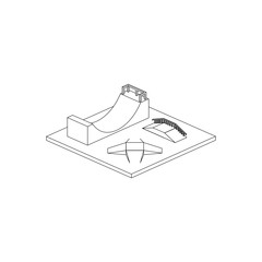 Skate Park Isometric Line