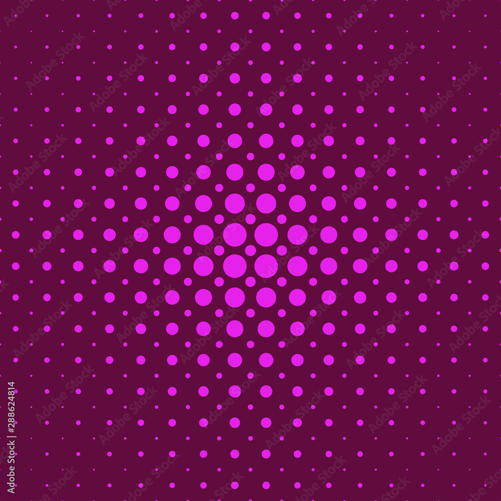 Poster color abstract halftone circle pattern background - vector graphic design from dots