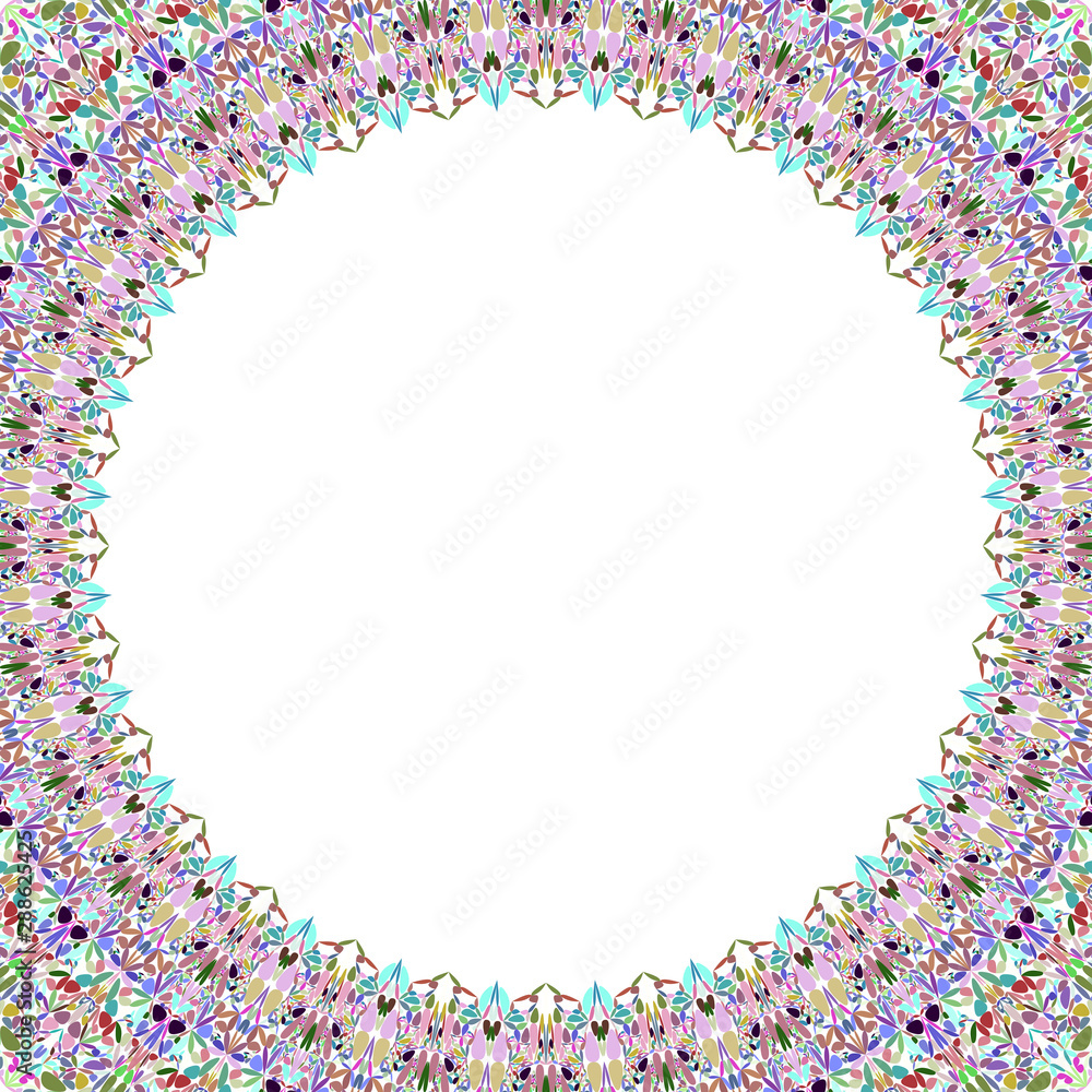 Poster abstract circular frame - vector design with white background