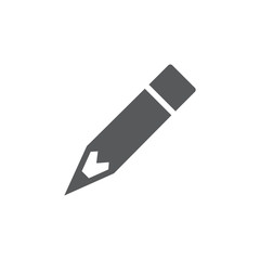 Pencil Vector Icon on white background