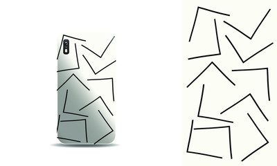abstract phone case design template