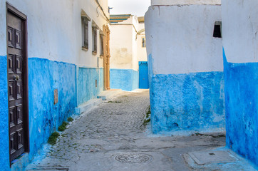 Leere Gasse in Medina Marokko