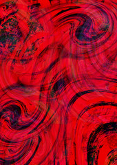 Colorful red abstract geometric shapes overlapping in a vibrant modern pattern. Perfect for backgrounds, posters, banners, digital art, branding, and contemporary design projects.