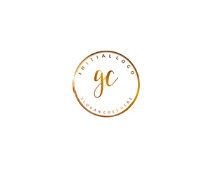 Naklejka na ściany i meble GC Initial letter logo template vector