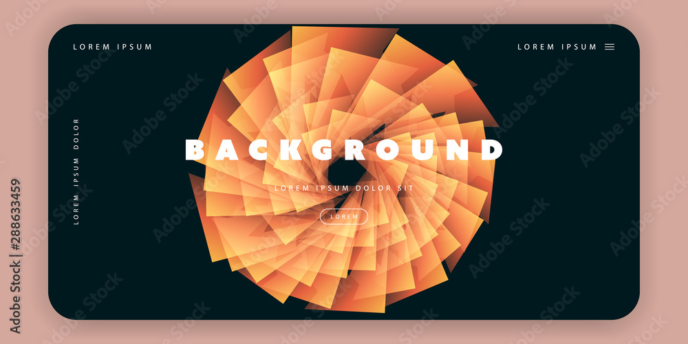 Poster abstract colorful minimal geometric pattern background template, gradient shapes composition, futuri