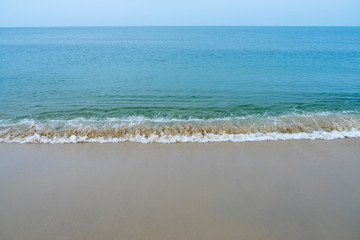 Soft wave on the beach.