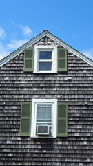 USA, New England: Haus, Giebel, typische Holzfassade