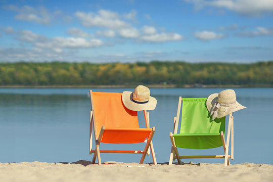 Auszeit am Strand am See genie&szlig;en