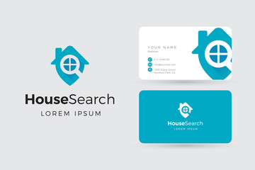 House Search logo business card