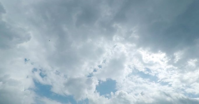 time-lapse of clouds almost covered sun on day time