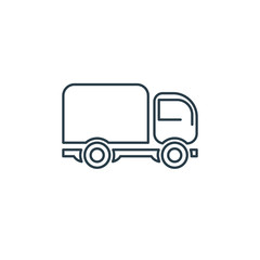 delivery truck line icon. vector symbol delivery EPS10