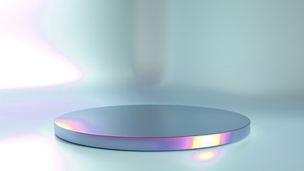 Elegant, beautiful abstract background with elements, studio, pedestal, minimalism. 3d illustration, 3d ..rendering.