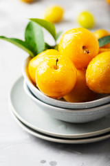 Yellow sweet plums