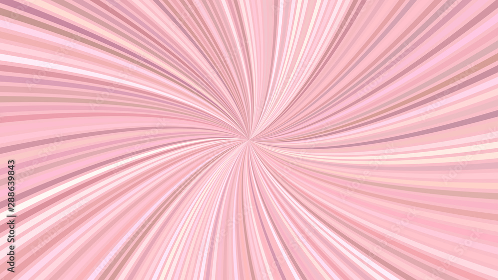 Poster pink psychedelic abstract swirl background - vector graphic from curved rays