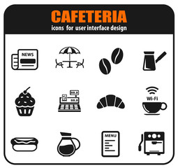 cafeteria icon set