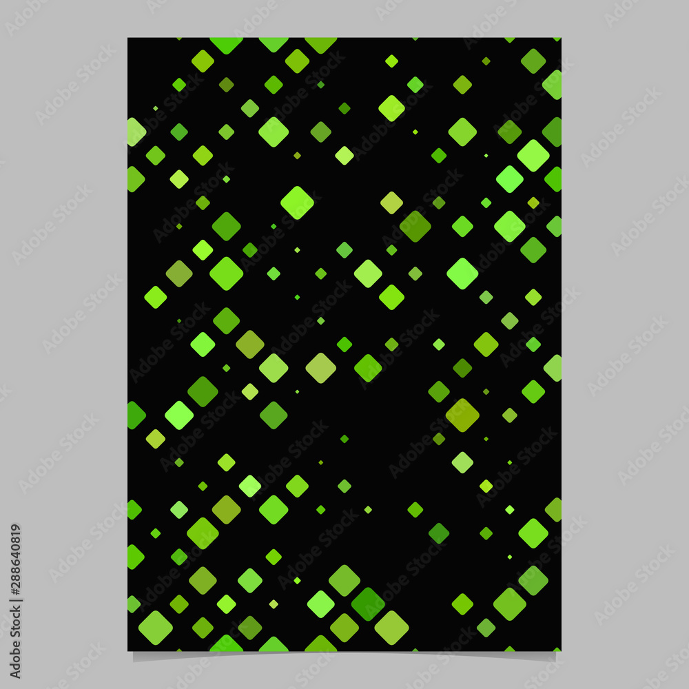 Aufkleber green abstract geometric diagonal square pattern page template