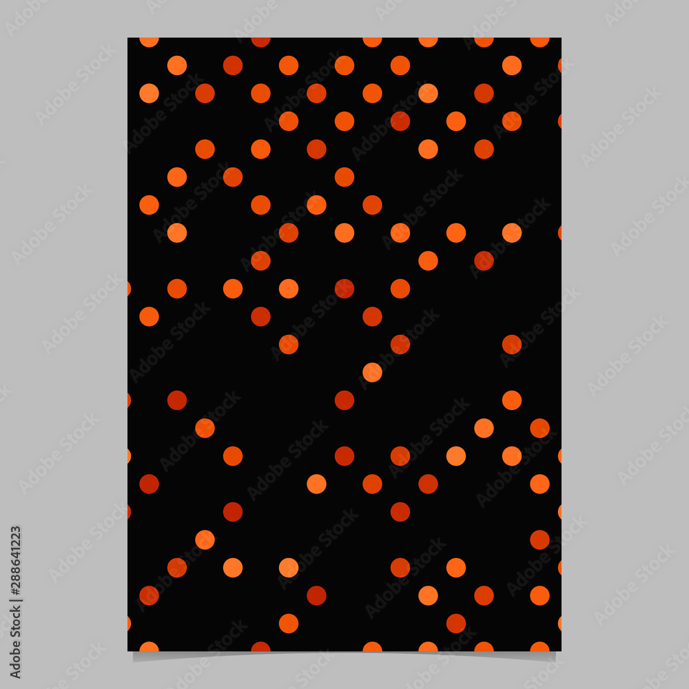 Poster red abstract dot pattern brochure background - vector stationery template design