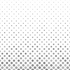 Grey geometric dot pattern background - vector design from small circles
