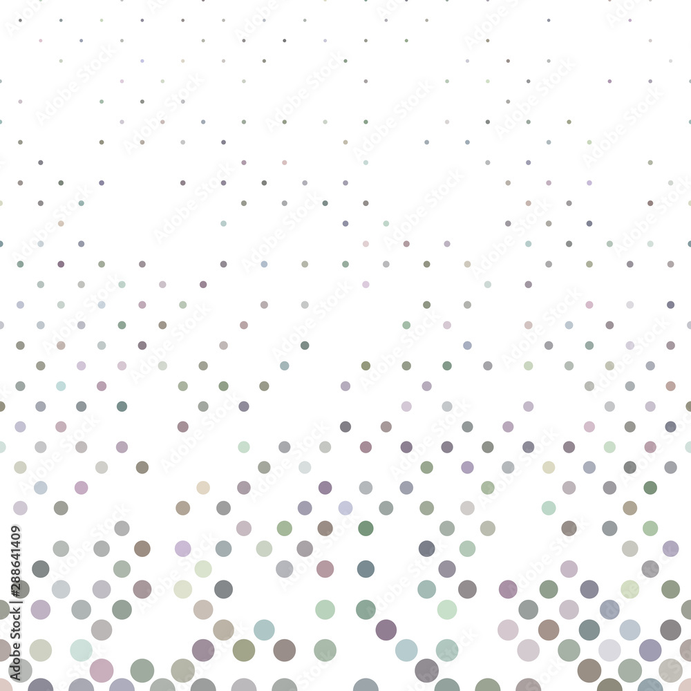 Poster colorful abstract repeating circle pattern - vector winter background design with dots
