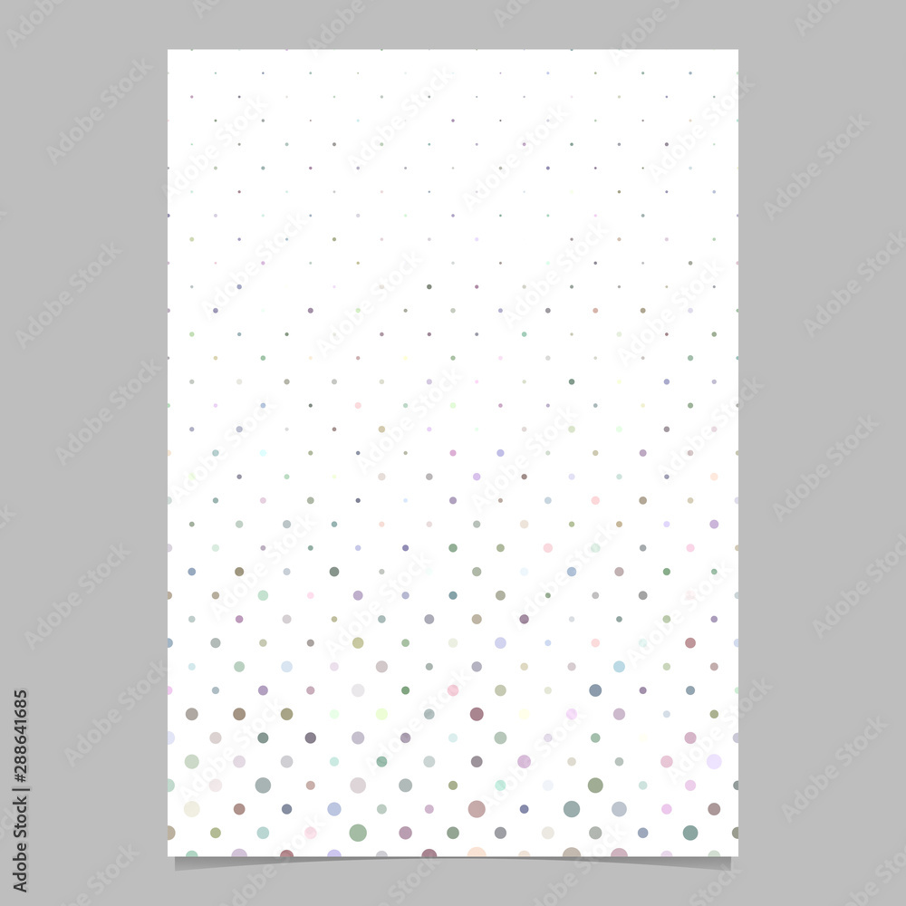 Aufkleber multicolored abstract dot pattern brochure background - vector stationery template design