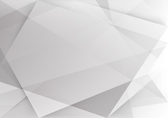 Obraz premium White and grey background. Corporate technology modern design. Pattern style geometric. Abstract modern background used about technology or product presentation backdrop. Vector illustration.