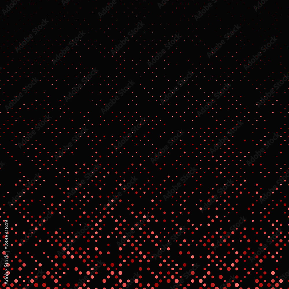 Poster red repeating abstract dot pattern background - vector graphic