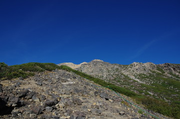 快晴の御嶽山