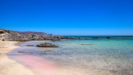 Elafonissi, strand van Kreta, Griekenland