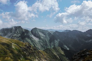 Fagatas mountains in Romania. beautiful summer nature scenery