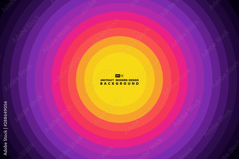 Poster abstract colorful circle geometric pattern tech design background. illustration vector eps10