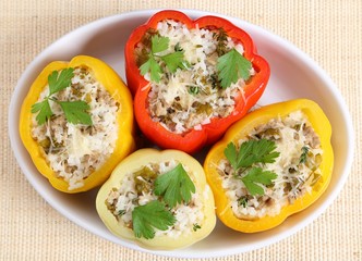 Stuffed peppers.