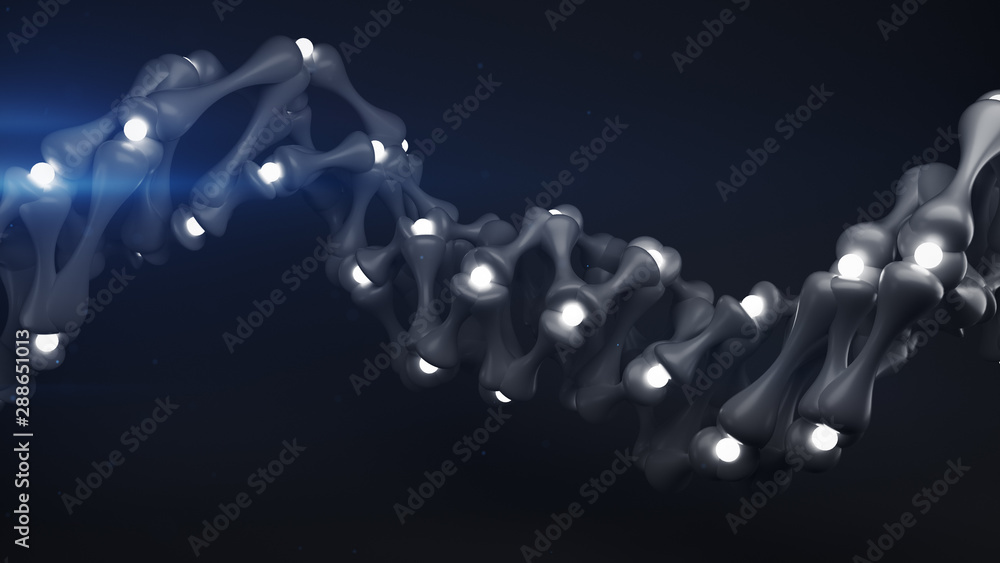 Poster chaotic wireframe with glowing nodes 3d render