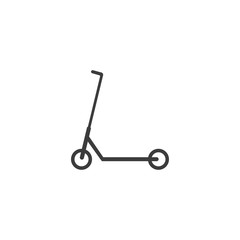 Scooter, transportation icon. Vector illustration, flat design.