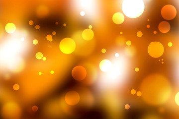 Light abstract bokeh background by blur or defocused at light element use for background or wallpaper in new year diwali christmas marriage celebration