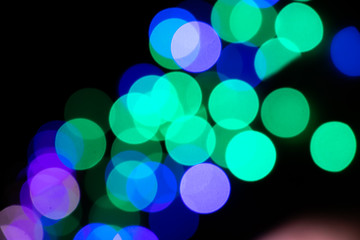 Light abstract bokeh background by blur or defocused at light element use for background or wallpaper in new year diwali christmas marriage celebration