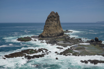 Papuma Beach is the best destination in Jember East Java Indonesia Southeast Asia