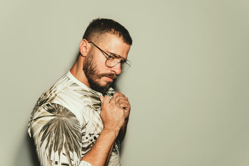 Potrait of young man, studio shoot