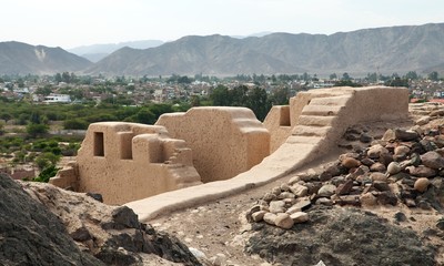 Los Paredones - historic ruins of incan castle in Nazca